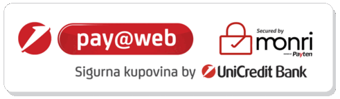 pay@web, sigurna kupovina by UniCredit Bank, secured by Monri